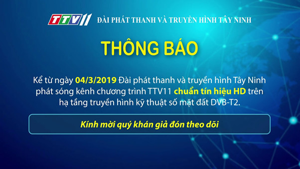 Thông báo trên kênh truyền hình TTV11